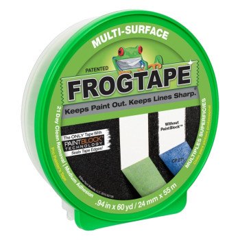 FrogTape 1358463 Painting Tape, 60 yd L, 0.94 in W, Green