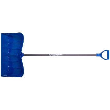 Garant GPP22SKD Snow Pusher, 22-1/2 in W Blade, Poly Blade, Steel Handle, D-Grip Handle