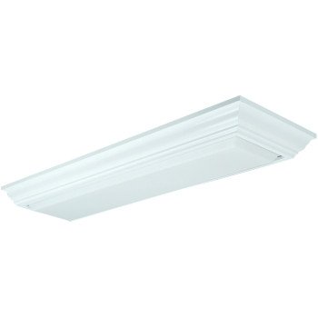 LITHONIA LIGHTING 782275 Linear Light Fixture, 120 V, 2-Lamp, T8 Lamp, Acrylic Fixture, Milky White Fixture