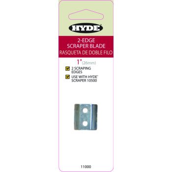 Hyde 11000 Scraper Blade, 2-Edge Blade, 1 in W Blade, HCS Blade