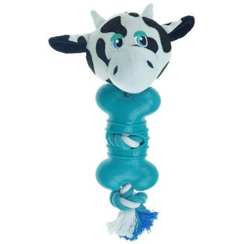 Pet Park Blvd US2216 14 Dog Toy, Ropers Toy, Cow