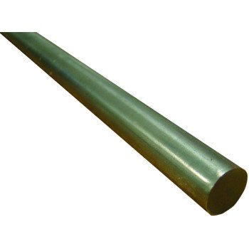 K & S 87147 Decorative Metal Rod, 1/2 in Dia, 12 in L, Stainless Steel