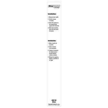 Frost King A82/36H Door Sweep, 36 in L, 2-3/8 in W, Aluminum Flange, Vinyl Insert