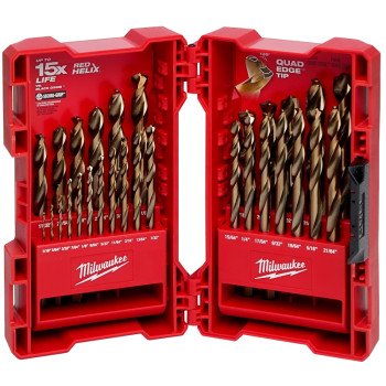 Milwaukee RED HELIX 48-89-2332 Drill Bit Set, 29-Piece, Cobalt