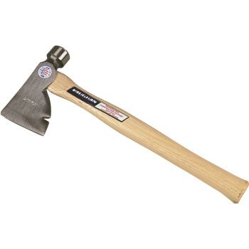 Vaughan RB28 Rig Builder Hatchet, 3-1/2 in Cutting Edge, 28 oz Head, Steel Head, Wood Handle, 17 in OAL