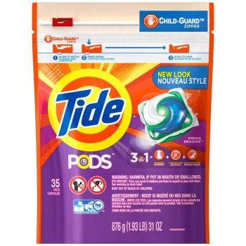 Tide 93127 Laundry Detergent, 35 CT, Liquid, Spring Meadow