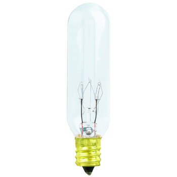 Feit Electric BP15T6-130/CAN Incandescent Bulb, 15 W, T6 Lamp, Candelabra E12 Lamp Base, 2700 K Color Temp