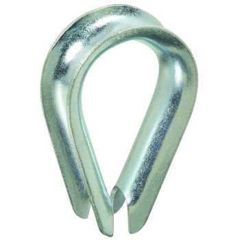 National Hardware 3232BC Series N176-842 Rope Thimble, Steel, Zinc