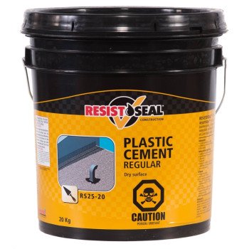 Resistoseal 53005 Regular Plastic Cement, Black, Liquid, 44 lb