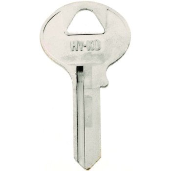 Hy-Ko 11010CO10 Key Blank, Brass, Nickel, For: Corbin Russwin Cabinet, House Locks and Padlocks