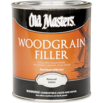 Old Masters 50004 Woodgrain Filler, Natural, Liquid, 1 qt, Can