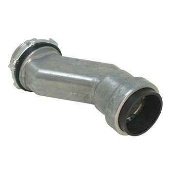 Southwire SIMPush 65072601 Offset Conduit Connector, 1/2 in Push-In, 1.33 in OD, Metal