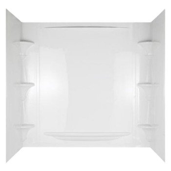 Delta Vesuvia Series 39744-HD Bathtub Wall Set, 31-1/8 in L, 53-3/8 in W, 58 in H, Polycomposite, Columnar Wall