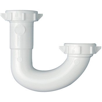 Plumb Pak PP20946 J-Bend, 1-1/4 in, Plastic, White