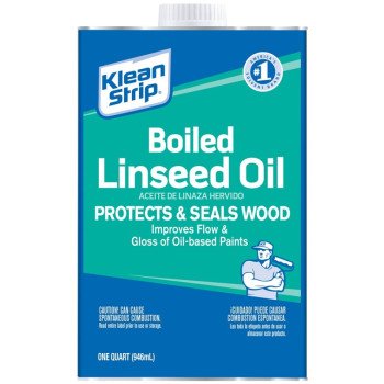 Klean Strip QLO45 Linseed Oil, Liquid, Clear Amber, 1 qt, Can