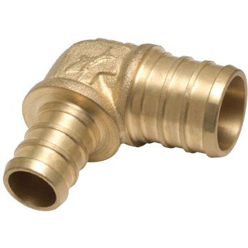 SharkBite UC274LFA Reducing Pipe Elbow, 1/2 x 3/4 in, Barb, 90 deg Angle, 200 psi Pressure