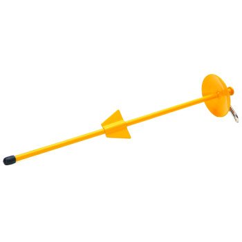 Boss Pet Dome 01310 Tie-Out Stake, 21 in L Belt/Cable, Steel, Bright Yellow