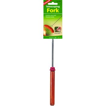 Coghlan's 9670 Telescoping Fork, Stainless Steel/Wood, Chrome