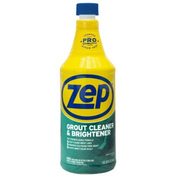 Zep ZU104632 Grout Cleaner and Whitener, 1 qt, Liquid, Characteristic, Light Yellow