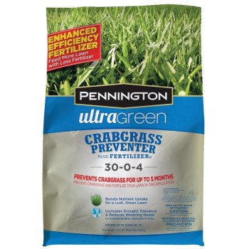 Pennington Ultragreen 100519396 Crabgrass Preventer and Fertilizer, 14 lb Bag