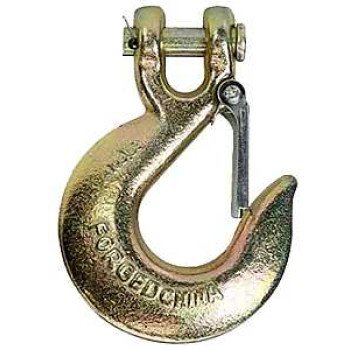 Baron 331L-5/16-70 Clevis Safety Slip Hook, 5/16 in, 4700 lb Working Load, 70 Grade, Yellow Chromate