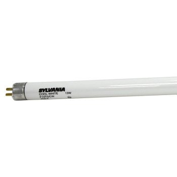 Sylvania 21315 Fluorescent Bulb, 13 W, T5 Lamp, Miniature G5 Lamp Base, 830 Lumens, 4200 K Color Temp, Cool White Light