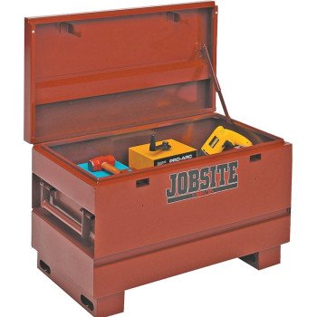 Delta Jobsite Series 636990 Heavy-Duty Contractor Chest, 9.3 cu-ft, 20 in OAW, 23-3/4 in OAH, 42 in OAD, Steel, Brown