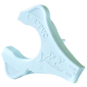 SharkBite UIP710A Gauge and Disconnect Clip, 1/2 in, PVC, White