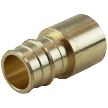 Apollo EPXFS3434 Pipe Adapter, 3/4 in, PEX-A Barb x Sweat, Brass, 200 psi Pressure