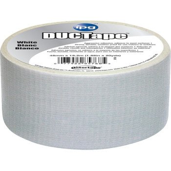 IPG 6720WHT Duct Tape, 20 yd L, 1.88 in W, Polyethylene-Coated Cloth Backing, White