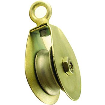 Fehr SM-2 Rope Pulley, 7/8 in Rope, 2000 lb Working Load, 1 in Sheave, Galvanized