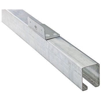 National Hardware N153-494 Face Mount Box Rail, Steel, Galvanized, 10 ft L