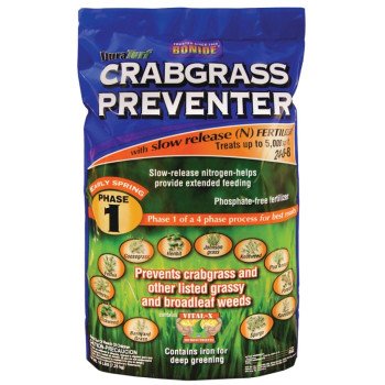 Bonide 60412 Crabgrass Preventer Fertilizer, 16 lb, Solid, 24-0-8 N-P-K Ratio