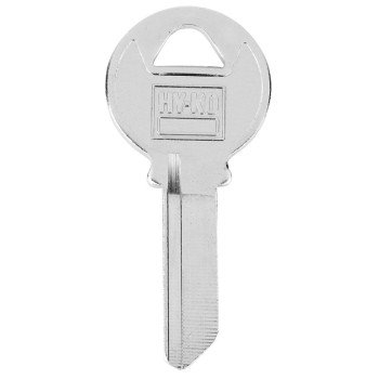 Hy-Ko 11010IH3 Key Blank, Brass, Nickel-Plated, For: Independent/Ilco IH3 Door Locks