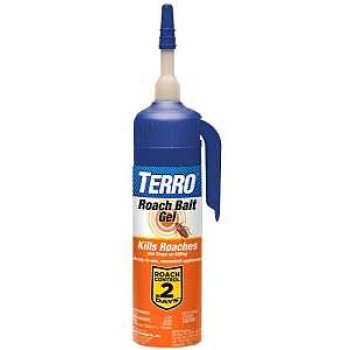 TERRO T502 Roach Bait Gel, Gel, Paste, Mildly Sour, 3 oz Bottle