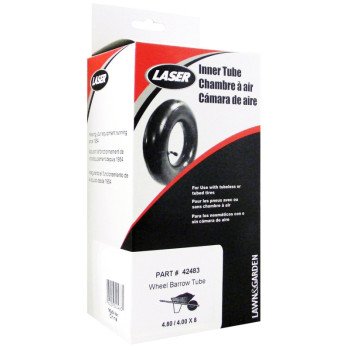 Laser 42483 Inner Tube, 4 x 8 in, Rubber