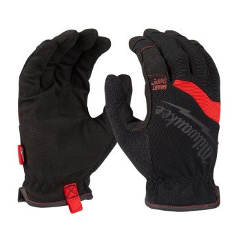 Milwaukee 48-22-8713 Work Gloves, Men's, XL, 7.87 to 8.1 in L, Reinforced Thumb, Elastic Cuff, Synthetic Leather