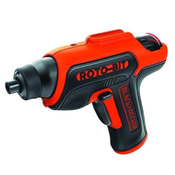 Black+Decker BDCS50C Screwdriver, Battery Included, 4 V, 1.4 Ah, 1/4 in Chuck, Hex Chuck