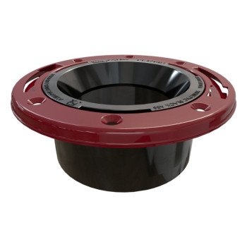 Oatey 43520 Closet Flange, 4 in Connection, ABS, For: 4 in Pipes