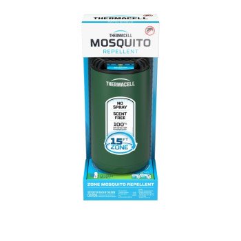 Thermacell Patio Shield PS1FOREST Mosquito Repeller, 12 hr Refill, 15 ft Coverage Area, Forest Green Housing