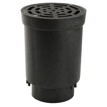 NDS FWSD69 Surface Drain Inlet, Polypropylene, Black