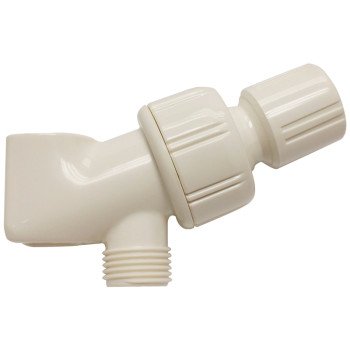 Plumb Pak PP828-64 Shower Bracket, Replacement, White, For: 1/2 in IPS Shower Connections