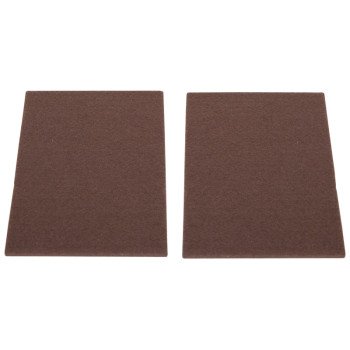 ProSource FE-S307-PS Furniture Pad, Felt Cloth, Brown, 6 x 4-1/2 in Dia, 4-1/2 in W, 5/64 in Thick, Square