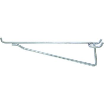 Crawford 14580 Shelf Bracket Hook, 8 in Projection, 8-1/2 in L x 1-1/4 in W x 2-1/2 in H Dimensions, Silver