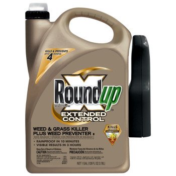 Roundup 5324504 Dual Action Weed and Grass Killer, Liquid, Trigger Spray Application, 1 gal