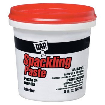 DAP 10200 Spackling Paste White, White, 0.5 pt Tub