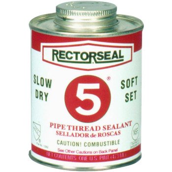 Rectorseal 25431 Thread Sealant, 1 pt, Can, Paste, Yellow