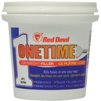 Red Devil 0542CA Spackling Compound White, White, 0.5 pt Tub