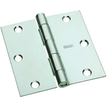 National Hardware N830-196 Door Hinge, Steel, Zinc, Full-Mortise Mounting