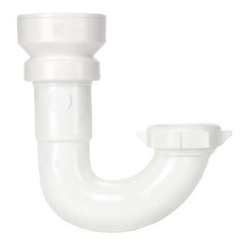 Insta-Plumb 10400QLK J-Bend, Plastic, White